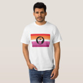 T-shirt Drapeau de protestation lesbienne (Devant entier)