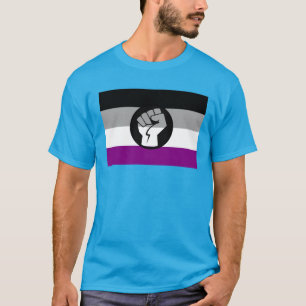 T-Shirt Drapeau de Résistance de la Fierté Asexuel