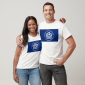 T-shirt Drapeau de Rochester (Unisexe)