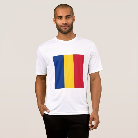T-shirt Drapeau de Roumanie (Devant entier)