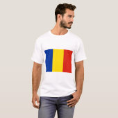 T-shirt Drapeau de Roumanie (Devant entier)