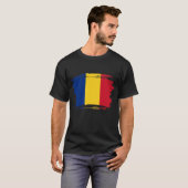T-shirt Drapeau de Roumanie (Devant entier)