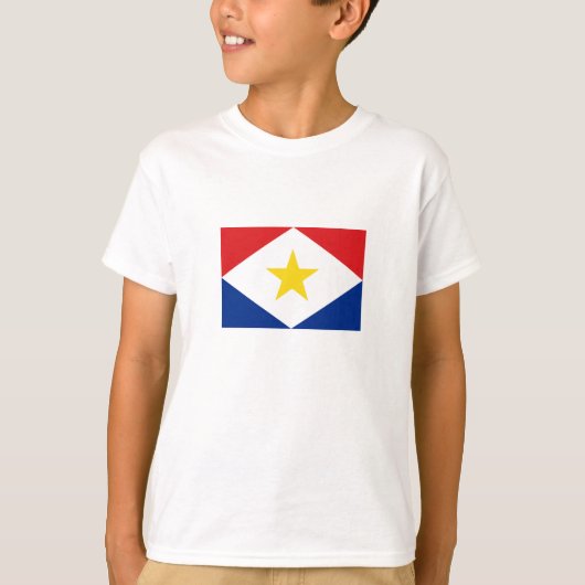 T-shirt Drapeau de Saba (Devant)