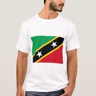 T-shirt Drapeau de Saint-Kitts-et-Nevis (Caraïbes)