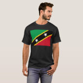T-shirt Drapeau de saint Kitts et Niévès (Devant entier)