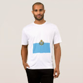 T-shirt Drapeau de Saint-Marin (Devant entier)