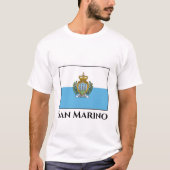 T-shirt Drapeau de Saint-Marin (Devant)