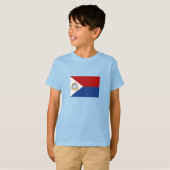 T-shirt Drapeau de Saint-Martin (Devant entier)