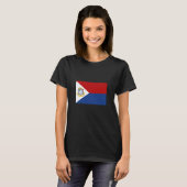 T-shirt Drapeau de Saint-Martin (Devant entier)