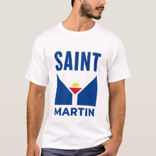 T-shirt Drapeau de Saint-Martin