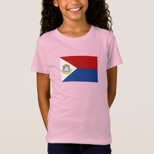 T-Shirt Drapeau de Saint-Martin (Devant)