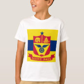 T-shirt Drapeau de Saint Paul (Minnesota) (Devant)
