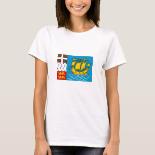 T-shirt Drapeau de Saint-Pierre-et-Miquelon