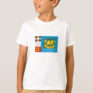 T-shirt Drapeau de Saint-Pierre-et-Miquelon