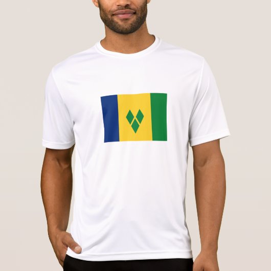 T-shirt Drapeau de Saint-Vincent (Devant)