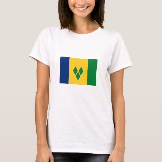T-shirt Drapeau de Saint-Vincent (Devant)