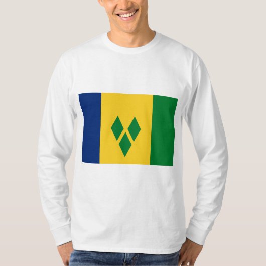 T-shirt Drapeau de Saint-Vincent-et-les Grenadines (Devant)