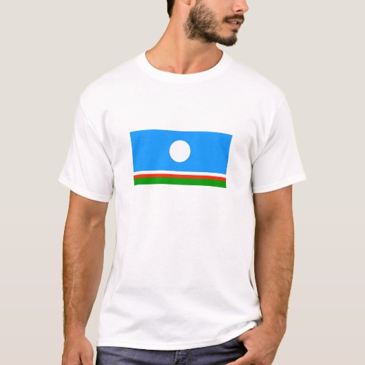 T-shirt Drapeau de Sakha (Devant)