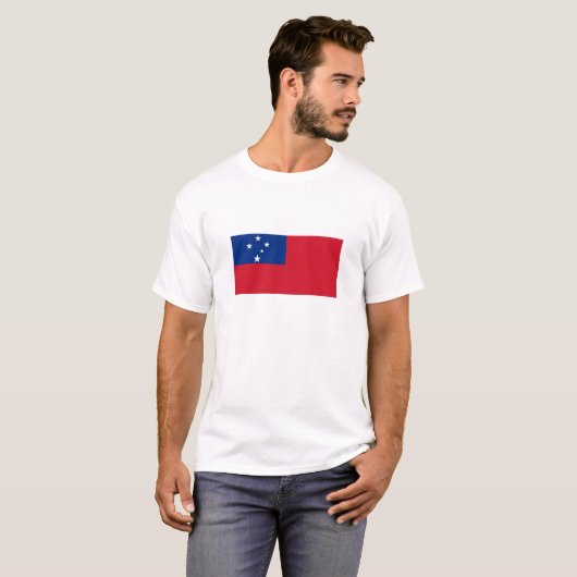 T-shirt Drapeau de Samoa (Devant entier)