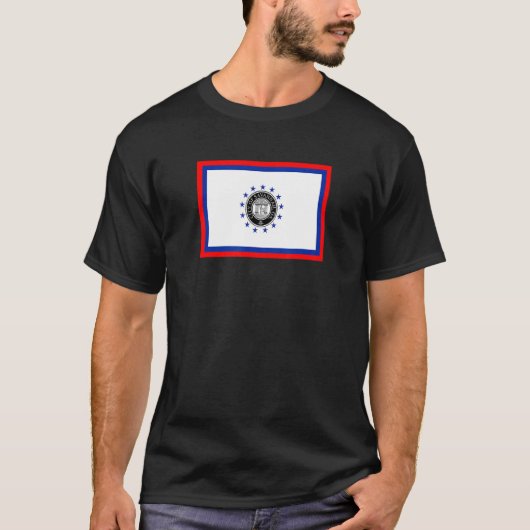 T-shirt Drapeau de Savannah Géorgie (Devant)