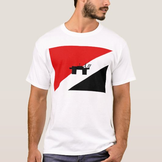 T-shirt Drapeau de Sealand (Devant)