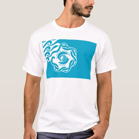 T-shirt Drapeau de Seattle (Devant)