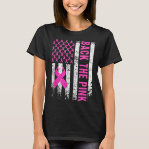 T-shirt Drapeau de sensibilisation au cancer du sein rose