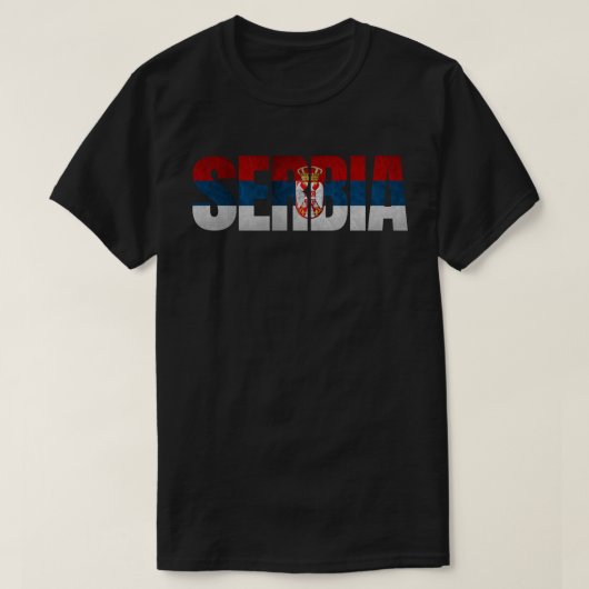 T-shirt Drapeau de Serbie / Drapeau serbe (Design devant)