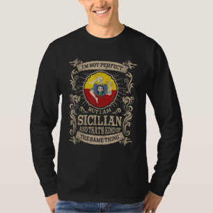 T-shirt Drapeau de Sicile Siciliens fiers Hommes & Femmes