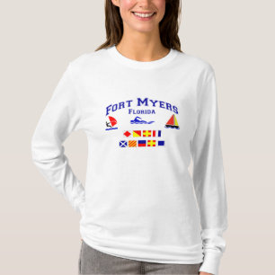 T-shirt Drapeau de signal de Fort Myers FL