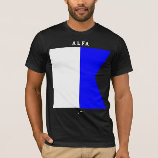 T-shirt Drapeau de signalisation Alfa Code Morse Conceptio