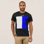 T-shirt Drapeau de signalisation Alfa Code Morse Conceptio (Devant entier)
