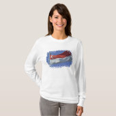 T-shirt Drapeau de Singapour (Devant entier)