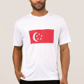 T-shirt Drapeau de Singapour (Devant)