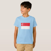 T-shirt Drapeau de Singapour (Devant entier)
