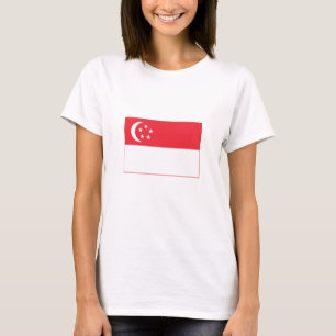 T-shirt Drapeau de Singapour