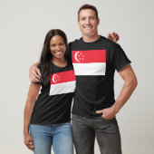 T-shirt Drapeau de Singapour (Unisexe)