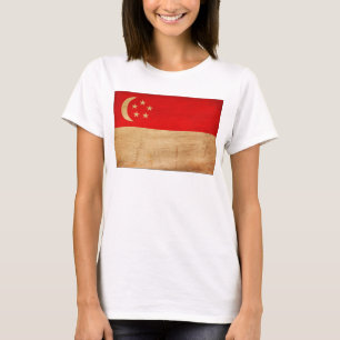 T-shirt Drapeau de Singapour