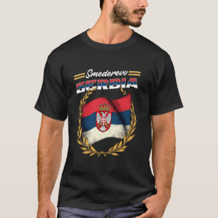 T-shirt Drapeau de Smederevo Serbie Souvenir Srbija