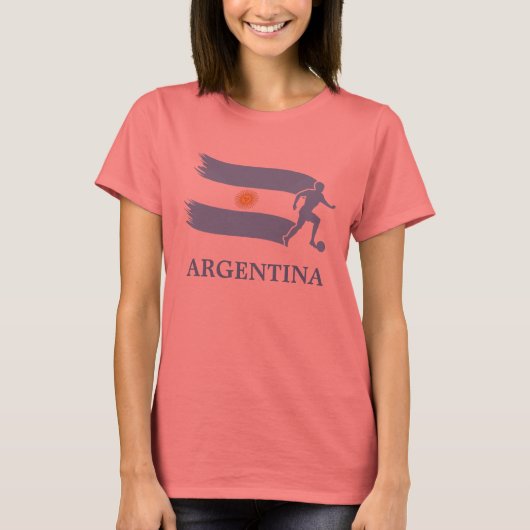 T-shirt Drapeau de soccer argentin (Devant)