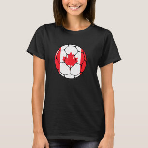T-shirt Drapeau de soccer canadien Jersey Football Foo can