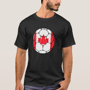 T-shirt Drapeau de soccer canadien Jersey Football Foo can