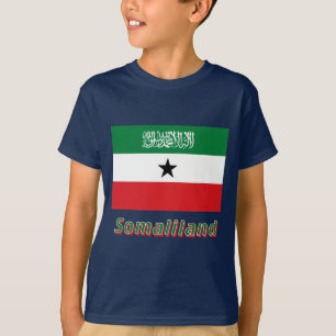 T-shirt Drapeau de Somaliland avec le nom