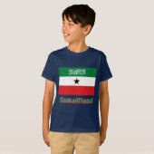 T-shirt Drapeau de Somaliland avec le nom (Devant entier)
