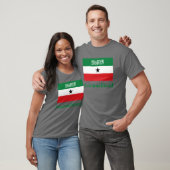 T-shirt Drapeau de Somaliland avec le nom dans le Somalien (Unisexe)