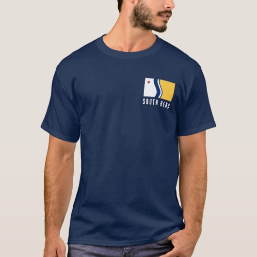 T-shirt Drapeau de South Bend, Indiana (Devant)