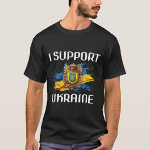 T-shirt Drapeau de soutien à l'Ukraine et symbole du peupl