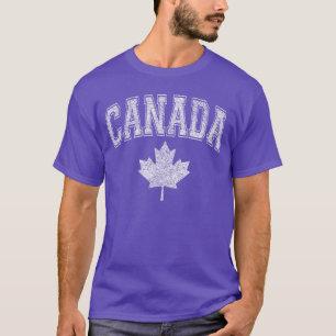 T-shirt Drapeau de style universitaire Canada Athleticeam