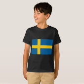 T-shirt drapeau de suède (Devant entier)