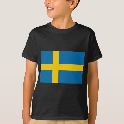 T-shirt Drapeau de Suède (Devant)